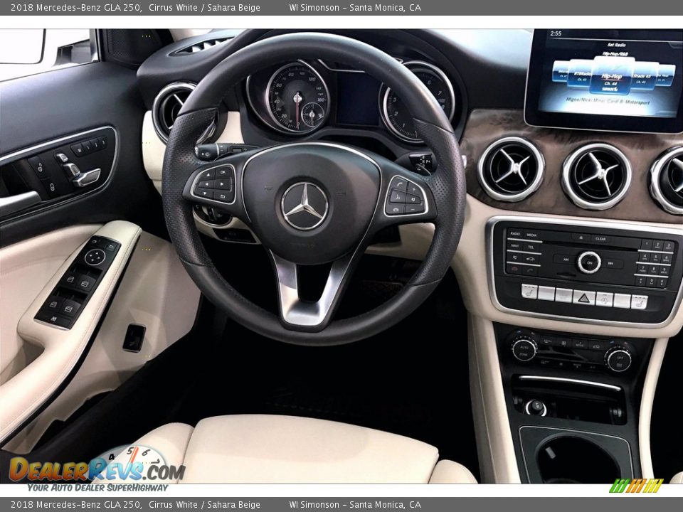 2018 Mercedes-Benz GLA 250 Cirrus White / Sahara Beige Photo #4