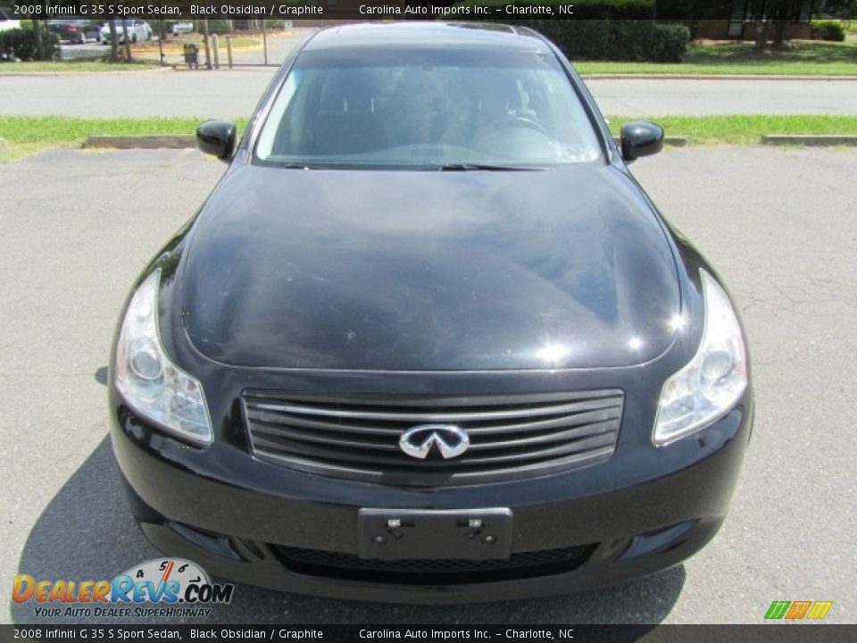 2008 Infiniti G 35 S Sport Sedan Black Obsidian / Graphite Photo #5