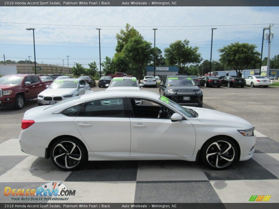 2019 Honda Accord Sport Sedan Platinum White Pearl / Black Photo #3