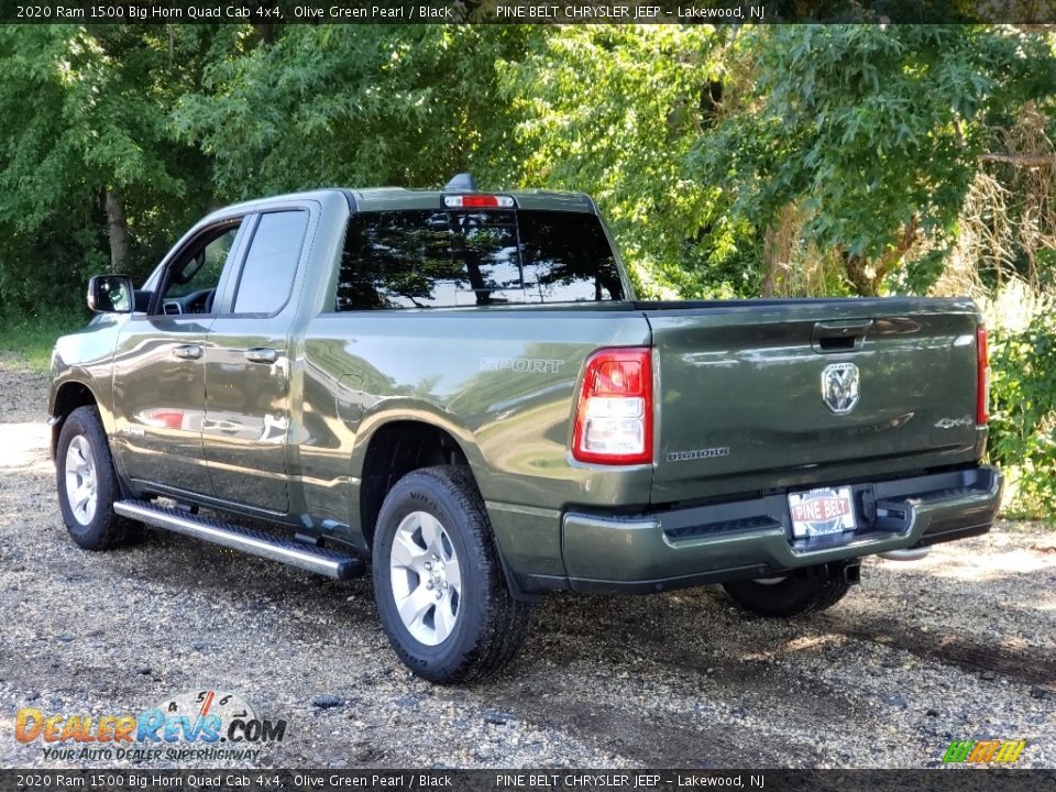 2020 Ram 1500 Big Horn Quad Cab 4x4 Olive Green Pearl / Black Photo #6