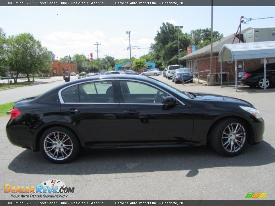 2008 Infiniti G 35 S Sport Sedan Black Obsidian / Graphite Photo #11