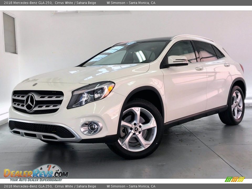 2018 Mercedes-Benz GLA 250 Cirrus White / Sahara Beige Photo #12