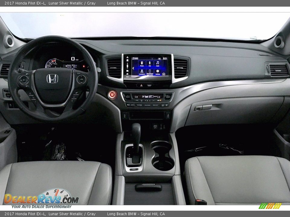 2017 Honda Pilot EX-L Lunar Silver Metallic / Gray Photo #15