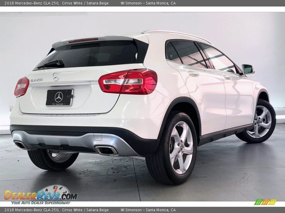 2018 Mercedes-Benz GLA 250 Cirrus White / Sahara Beige Photo #16