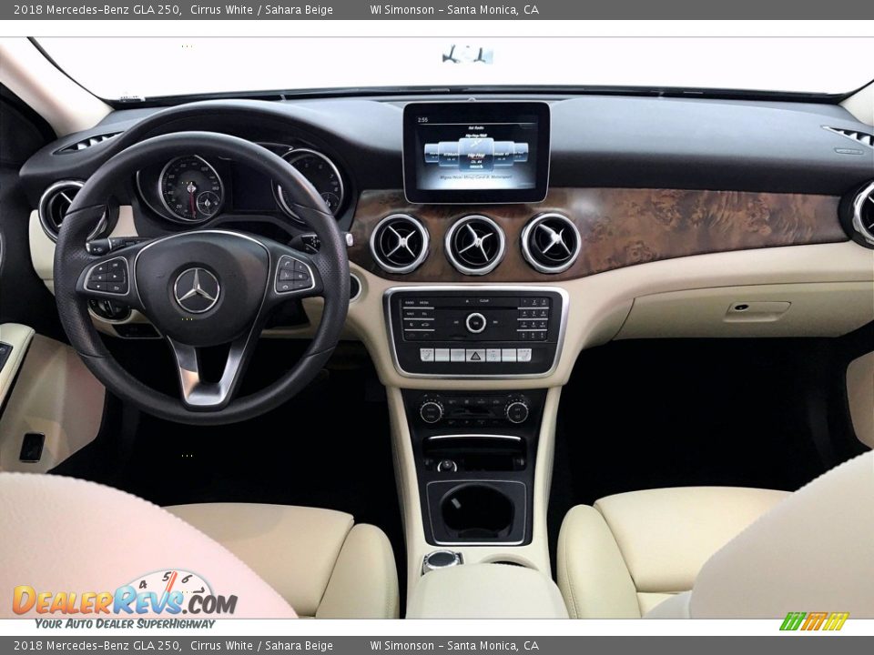 2018 Mercedes-Benz GLA 250 Cirrus White / Sahara Beige Photo #17