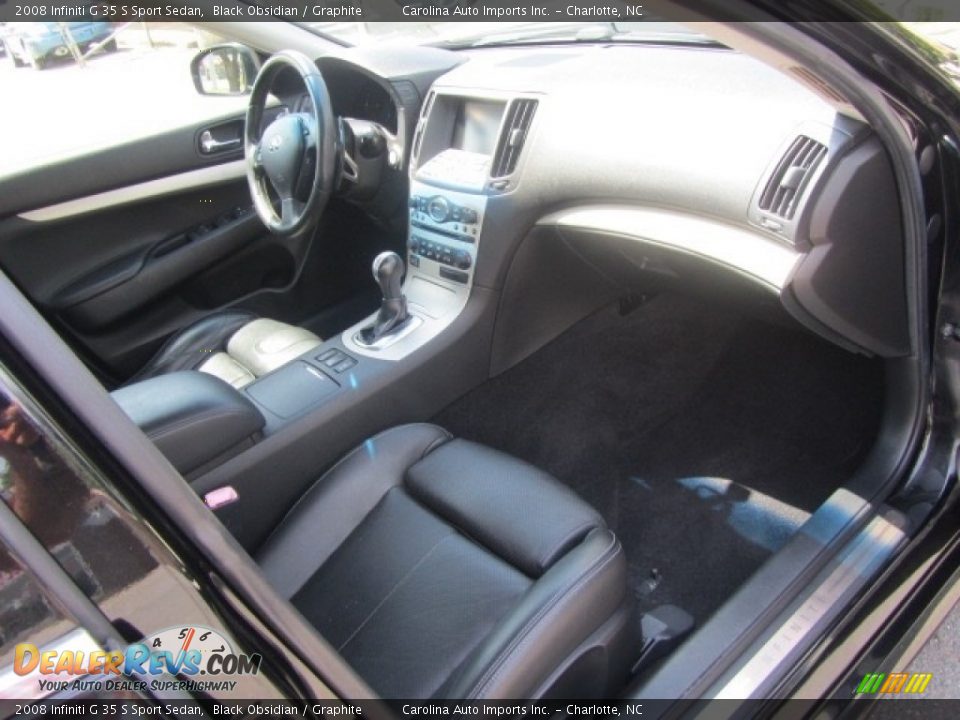 2008 Infiniti G 35 S Sport Sedan Black Obsidian / Graphite Photo #21