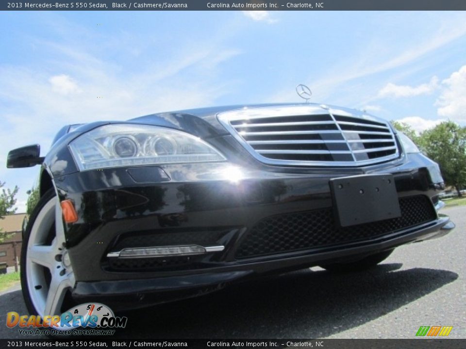 2013 Mercedes-Benz S 550 Sedan Black / Cashmere/Savanna Photo #2