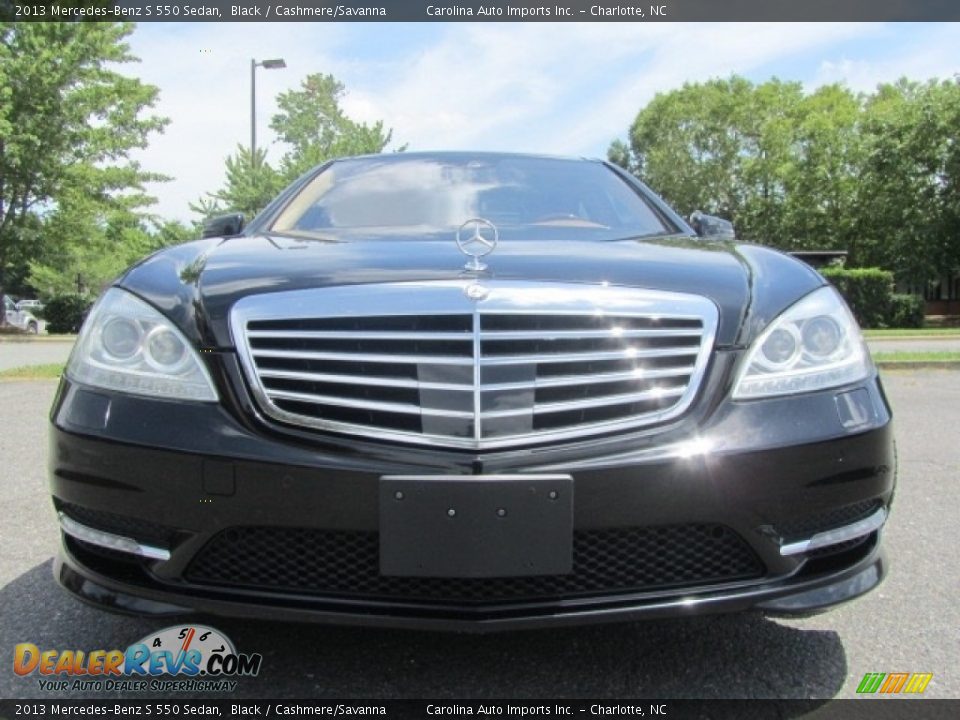 2013 Mercedes-Benz S 550 Sedan Black / Cashmere/Savanna Photo #4