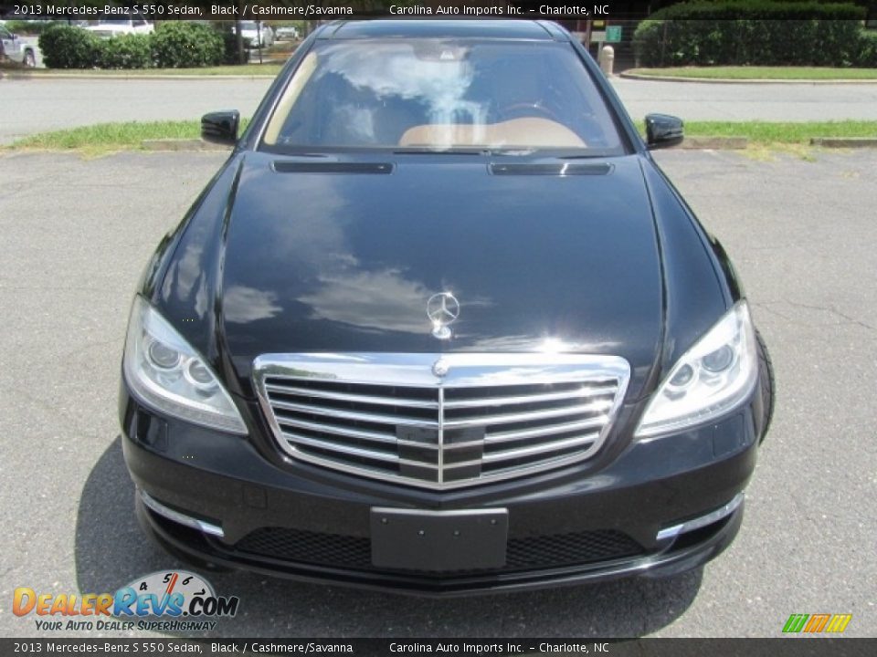 2013 Mercedes-Benz S 550 Sedan Black / Cashmere/Savanna Photo #5