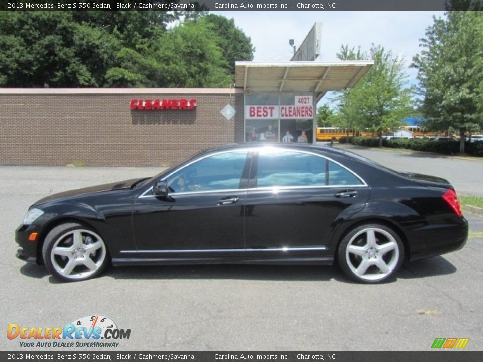 2013 Mercedes-Benz S 550 Sedan Black / Cashmere/Savanna Photo #7