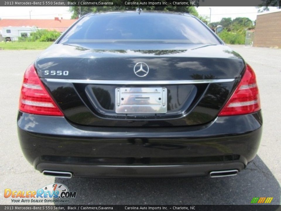 2013 Mercedes-Benz S 550 Sedan Black / Cashmere/Savanna Photo #9
