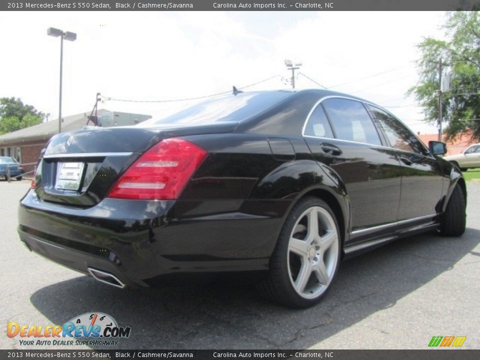 2013 Mercedes-Benz S 550 Sedan Black / Cashmere/Savanna Photo #10