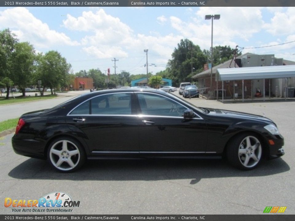 2013 Mercedes-Benz S 550 Sedan Black / Cashmere/Savanna Photo #11