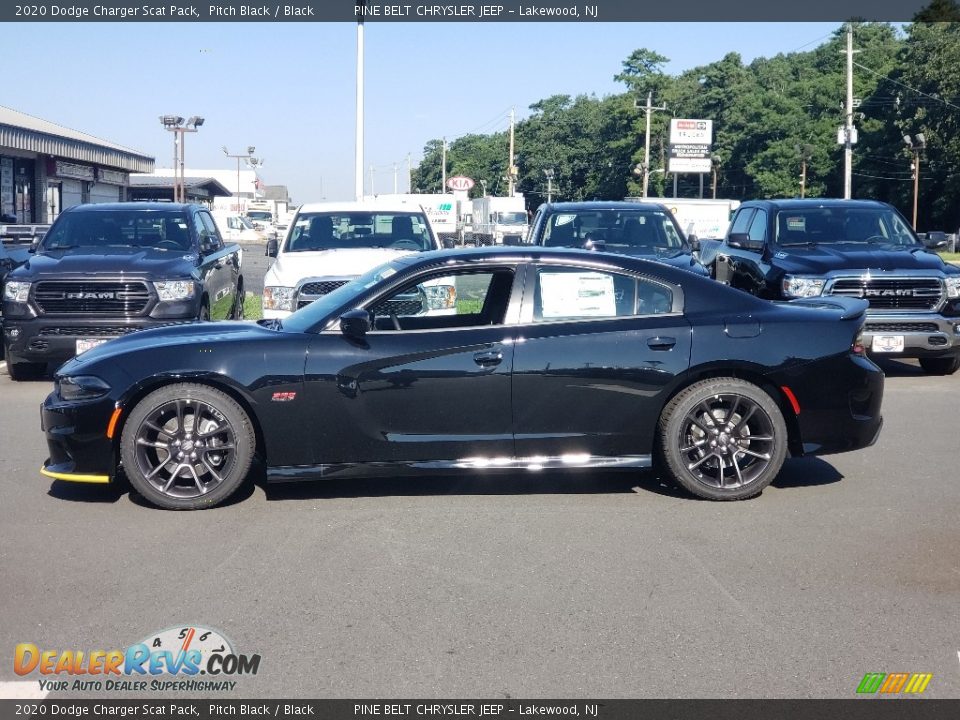 2020 Dodge Charger Scat Pack Pitch Black / Black Photo #4