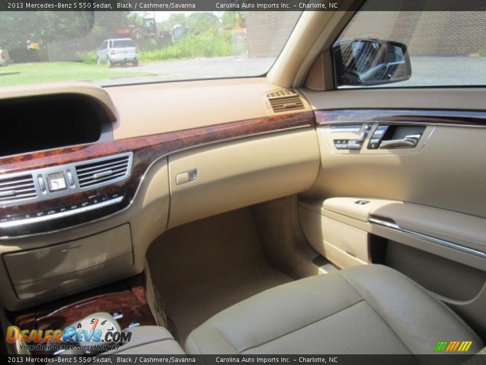 2013 Mercedes-Benz S 550 Sedan Black / Cashmere/Savanna Photo #14