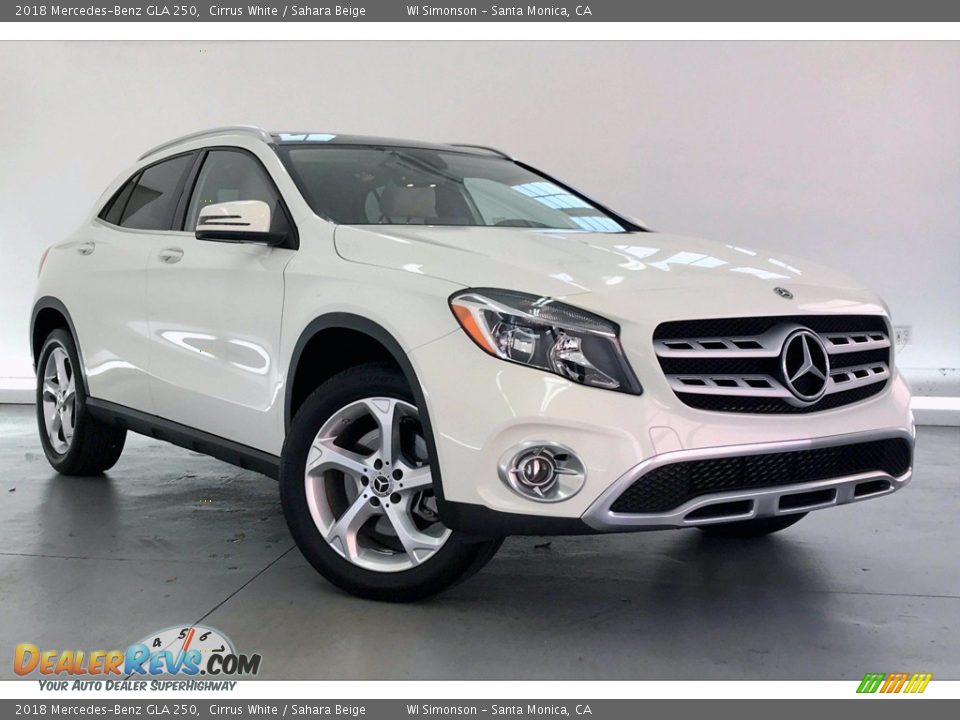 2018 Mercedes-Benz GLA 250 Cirrus White / Sahara Beige Photo #34