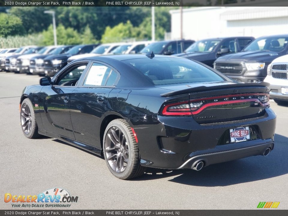 2020 Dodge Charger Scat Pack Pitch Black / Black Photo #6