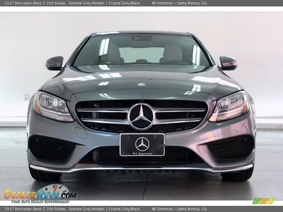 2017 Mercedes-Benz C 300 Sedan Selenite Grey Metallic / Crystal Grey/Black Photo #2