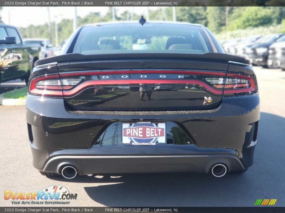 2020 Dodge Charger Scat Pack Pitch Black / Black Photo #7