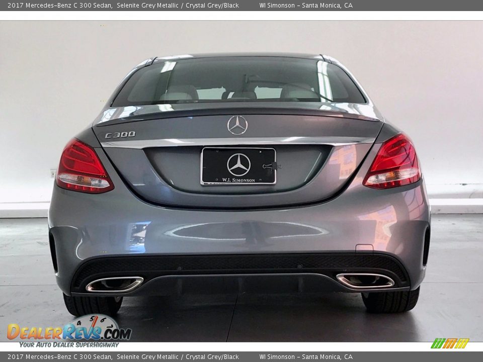 2017 Mercedes-Benz C 300 Sedan Selenite Grey Metallic / Crystal Grey/Black Photo #3