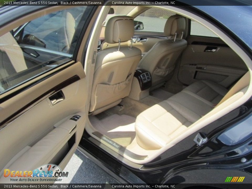 2013 Mercedes-Benz S 550 Sedan Black / Cashmere/Savanna Photo #19