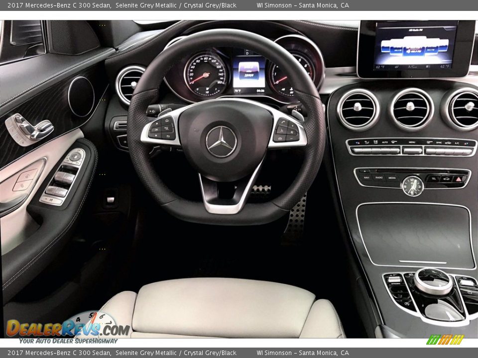 2017 Mercedes-Benz C 300 Sedan Selenite Grey Metallic / Crystal Grey/Black Photo #4