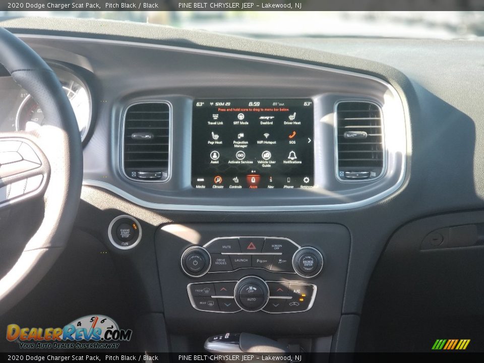 2020 Dodge Charger Scat Pack Pitch Black / Black Photo #10