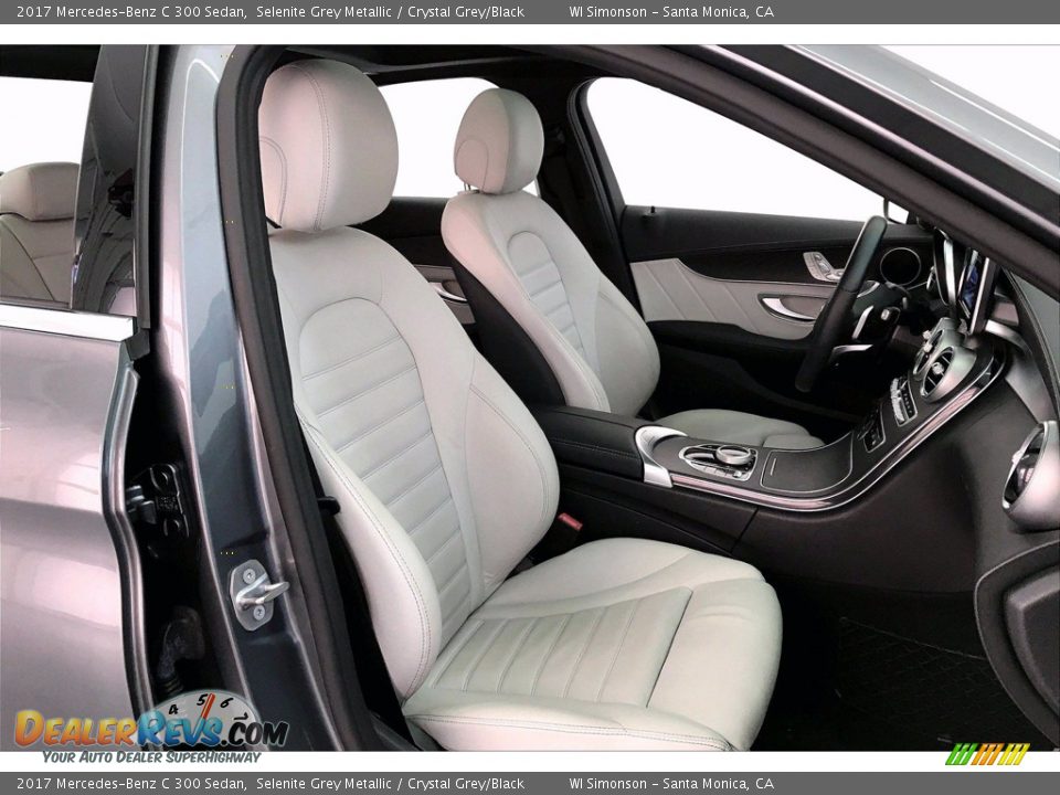 2017 Mercedes-Benz C 300 Sedan Selenite Grey Metallic / Crystal Grey/Black Photo #6