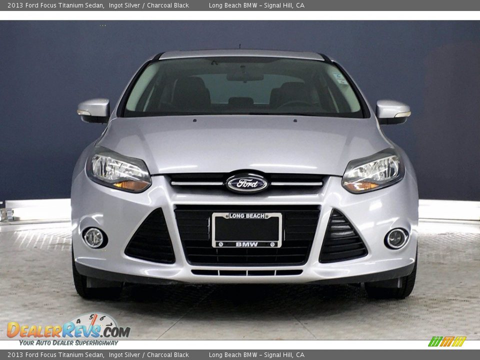 2013 Ford Focus Titanium Sedan Ingot Silver / Charcoal Black Photo #2