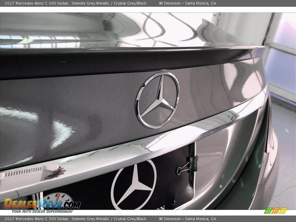 2017 Mercedes-Benz C 300 Sedan Selenite Grey Metallic / Crystal Grey/Black Photo #7