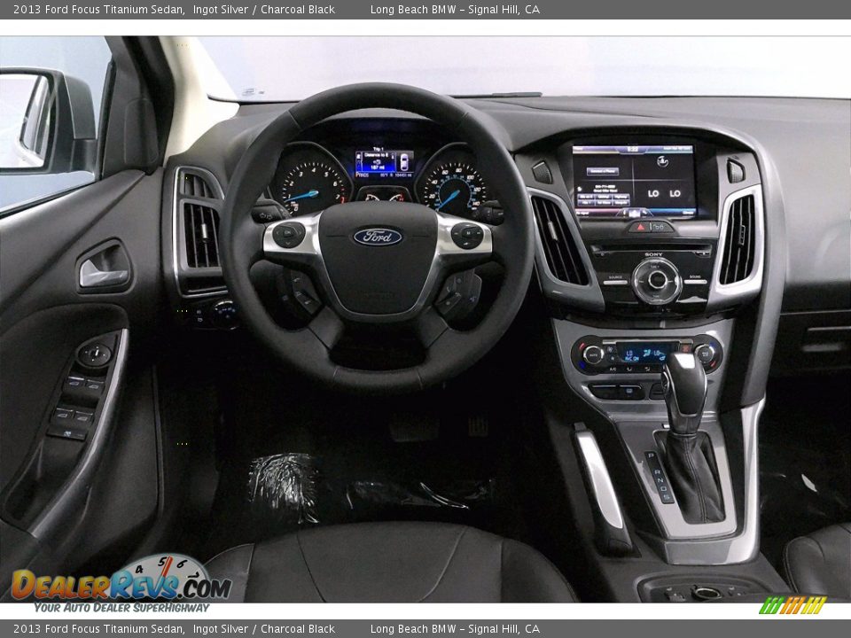2013 Ford Focus Titanium Sedan Ingot Silver / Charcoal Black Photo #4