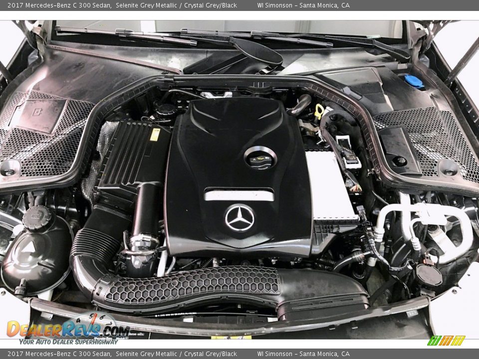 2017 Mercedes-Benz C 300 Sedan Selenite Grey Metallic / Crystal Grey/Black Photo #9