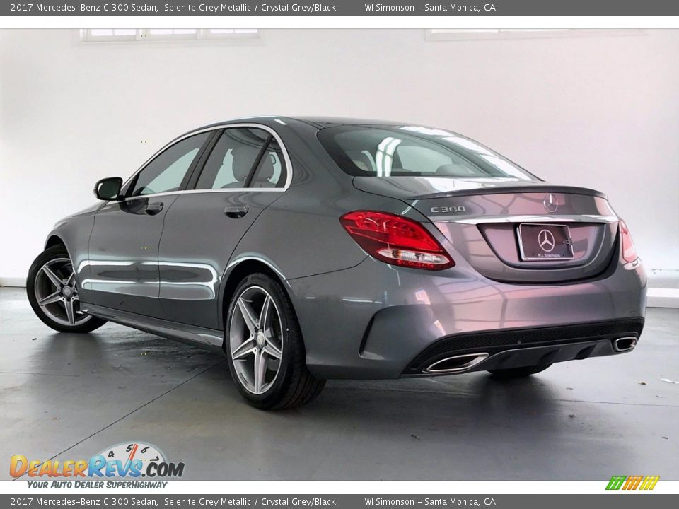 2017 Mercedes-Benz C 300 Sedan Selenite Grey Metallic / Crystal Grey/Black Photo #10