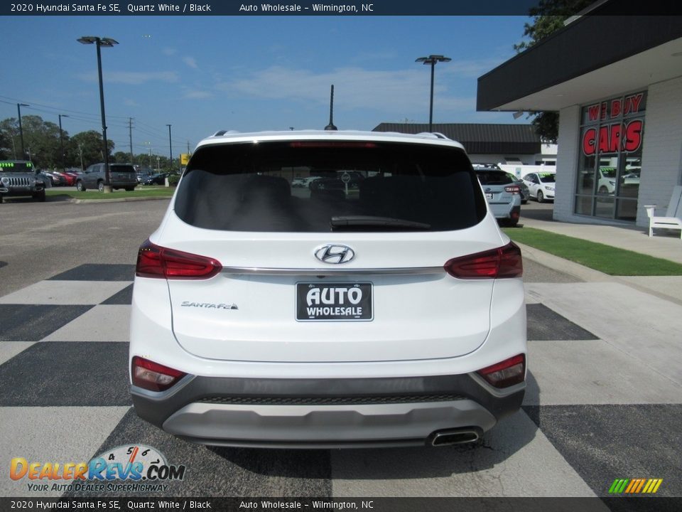 2020 Hyundai Santa Fe SE Quartz White / Black Photo #4