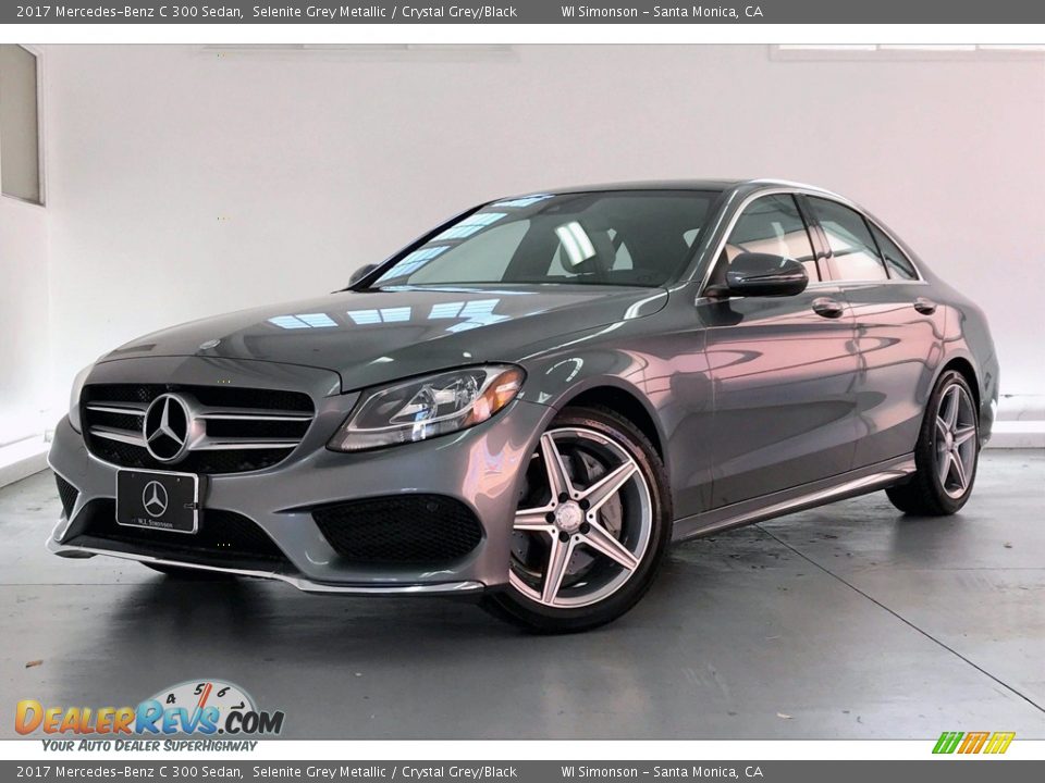 2017 Mercedes-Benz C 300 Sedan Selenite Grey Metallic / Crystal Grey/Black Photo #12