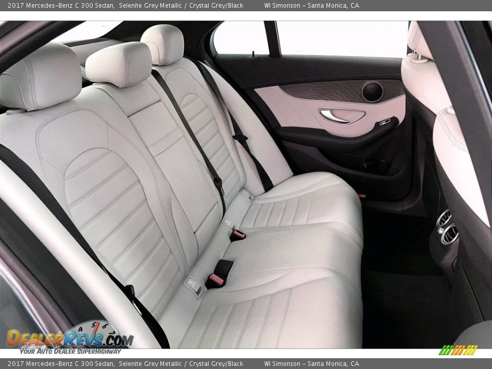 2017 Mercedes-Benz C 300 Sedan Selenite Grey Metallic / Crystal Grey/Black Photo #13