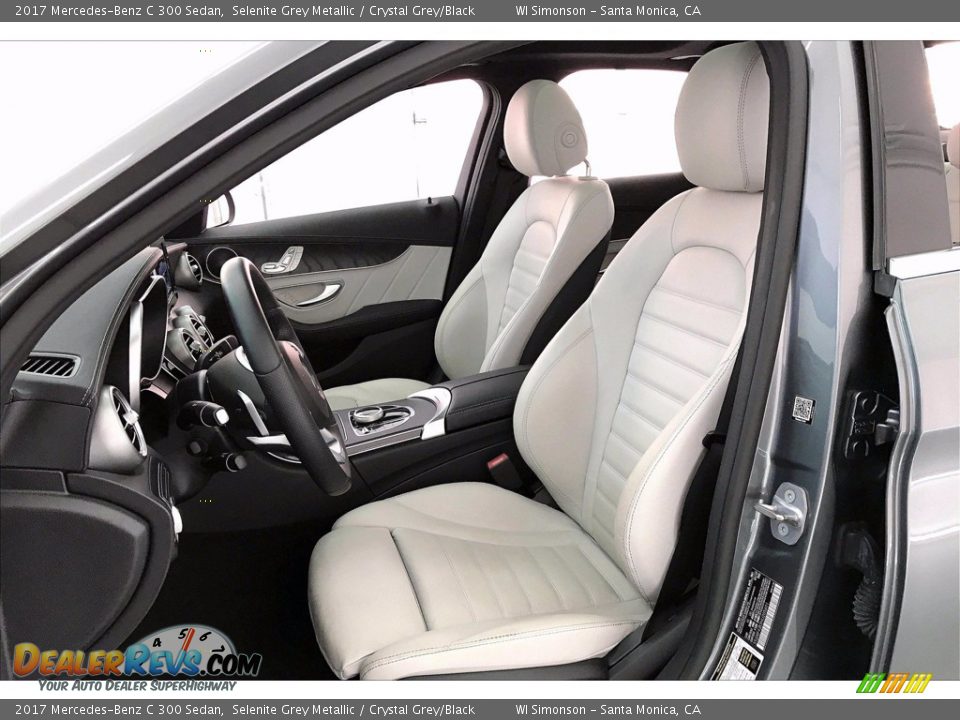 2017 Mercedes-Benz C 300 Sedan Selenite Grey Metallic / Crystal Grey/Black Photo #14