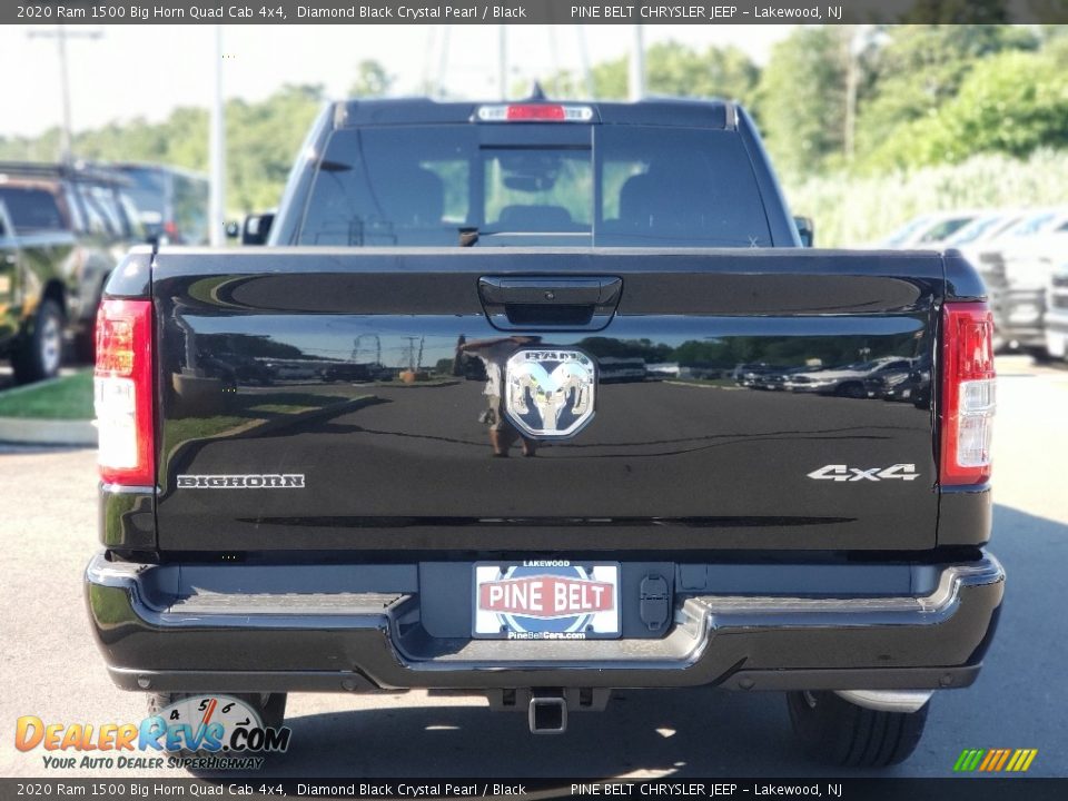 2020 Ram 1500 Big Horn Quad Cab 4x4 Diamond Black Crystal Pearl / Black Photo #7