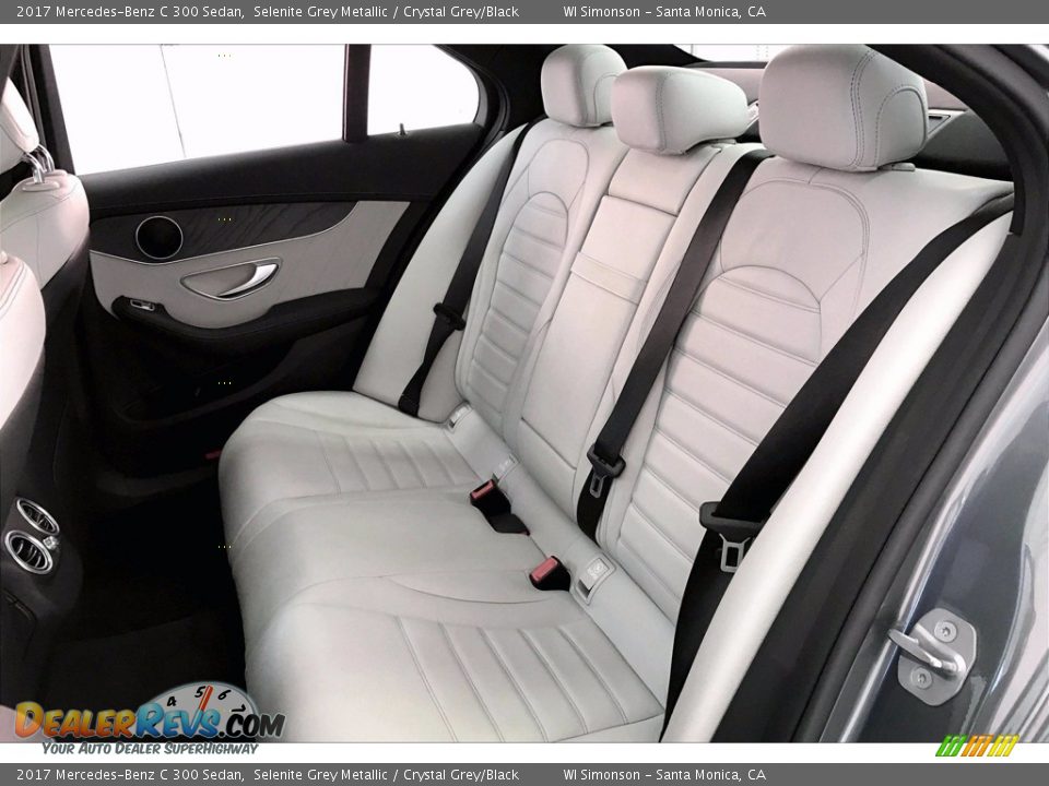 2017 Mercedes-Benz C 300 Sedan Selenite Grey Metallic / Crystal Grey/Black Photo #15