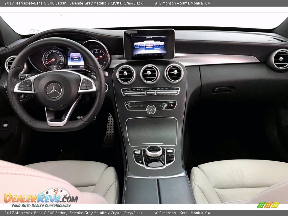 2017 Mercedes-Benz C 300 Sedan Selenite Grey Metallic / Crystal Grey/Black Photo #17