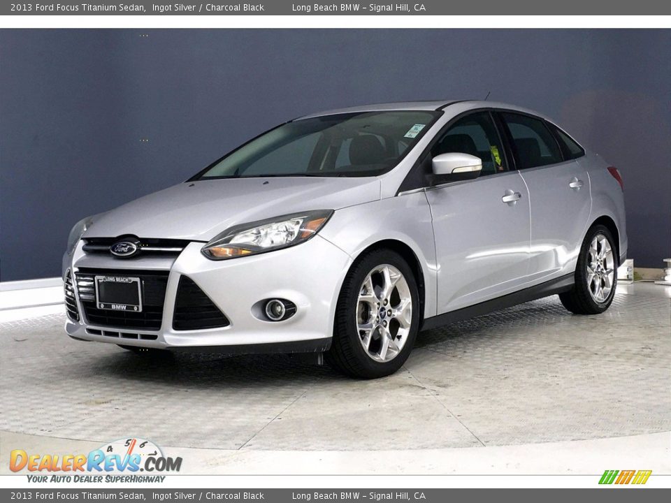 2013 Ford Focus Titanium Sedan Ingot Silver / Charcoal Black Photo #12