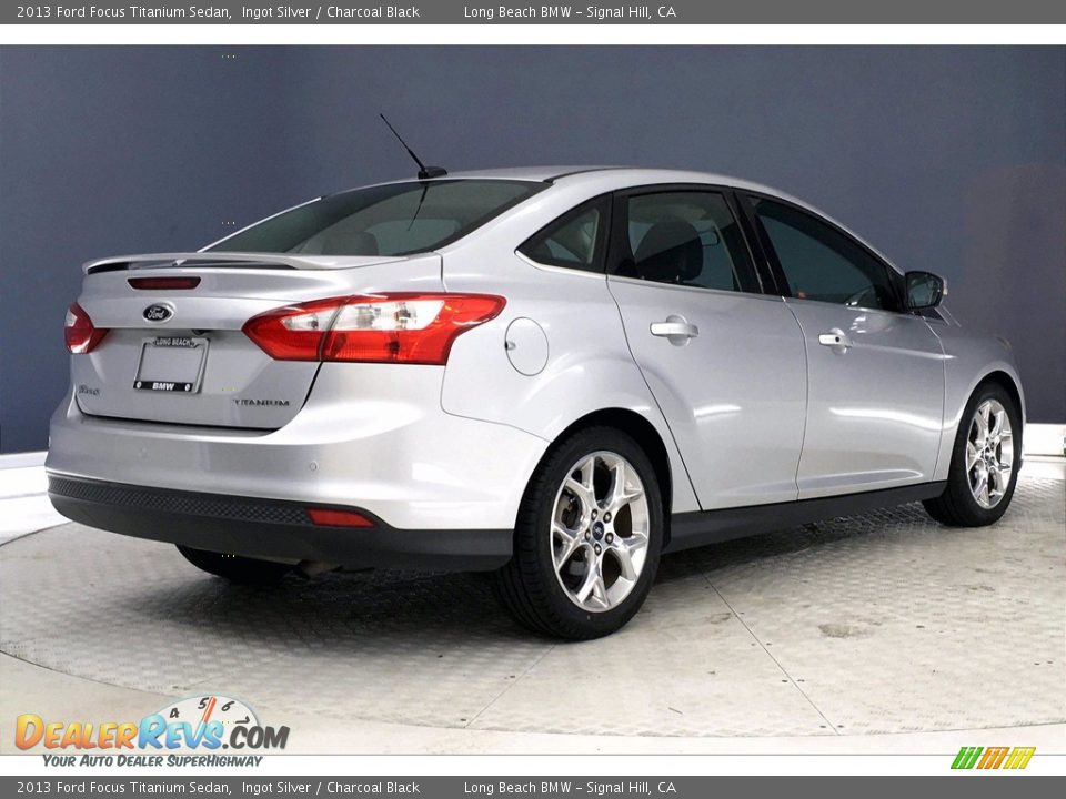 2013 Ford Focus Titanium Sedan Ingot Silver / Charcoal Black Photo #13