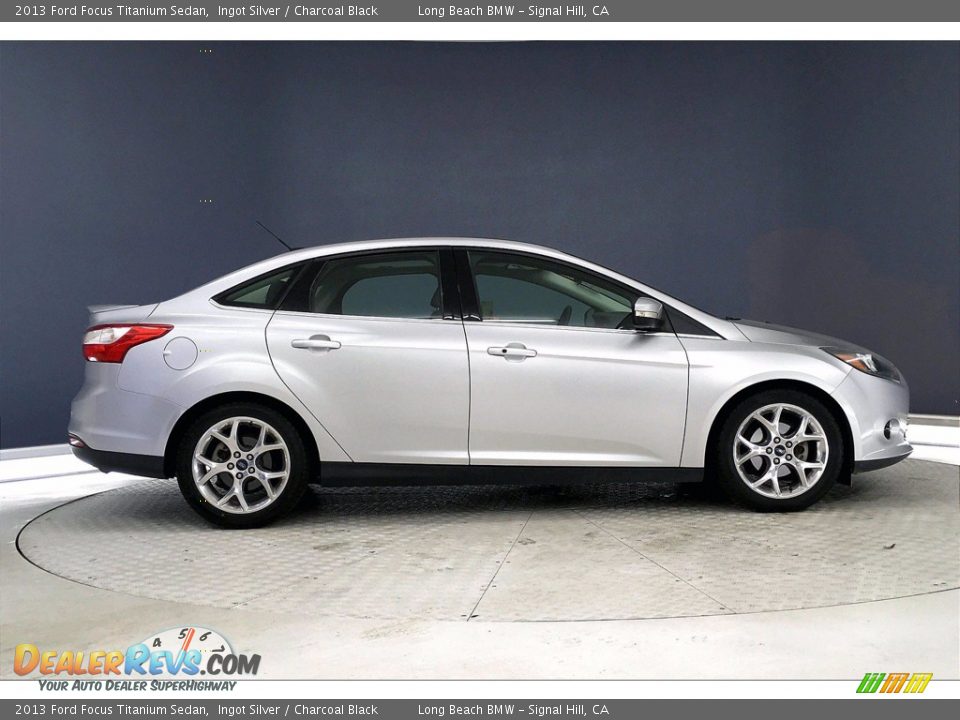 2013 Ford Focus Titanium Sedan Ingot Silver / Charcoal Black Photo #14