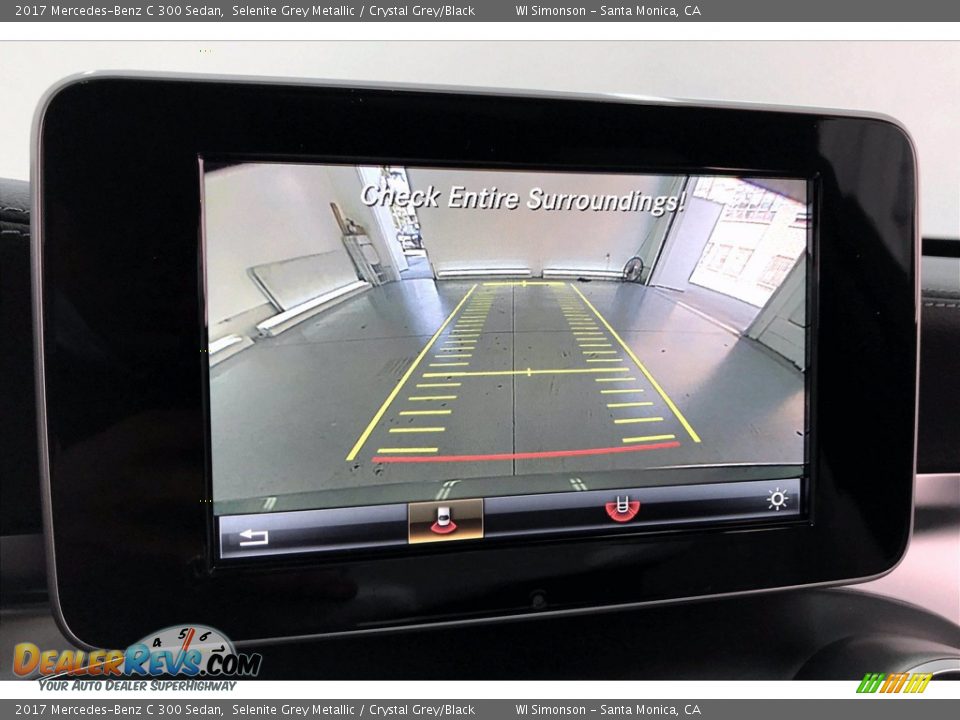 2017 Mercedes-Benz C 300 Sedan Selenite Grey Metallic / Crystal Grey/Black Photo #21