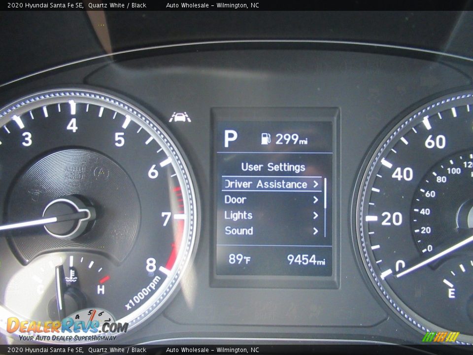 2020 Hyundai Santa Fe SE Quartz White / Black Photo #15