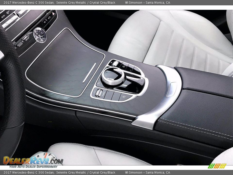 2017 Mercedes-Benz C 300 Sedan Selenite Grey Metallic / Crystal Grey/Black Photo #23