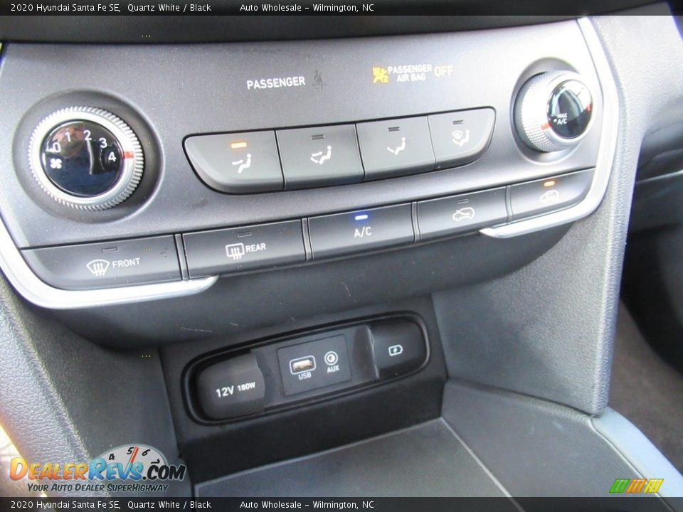 2020 Hyundai Santa Fe SE Quartz White / Black Photo #17