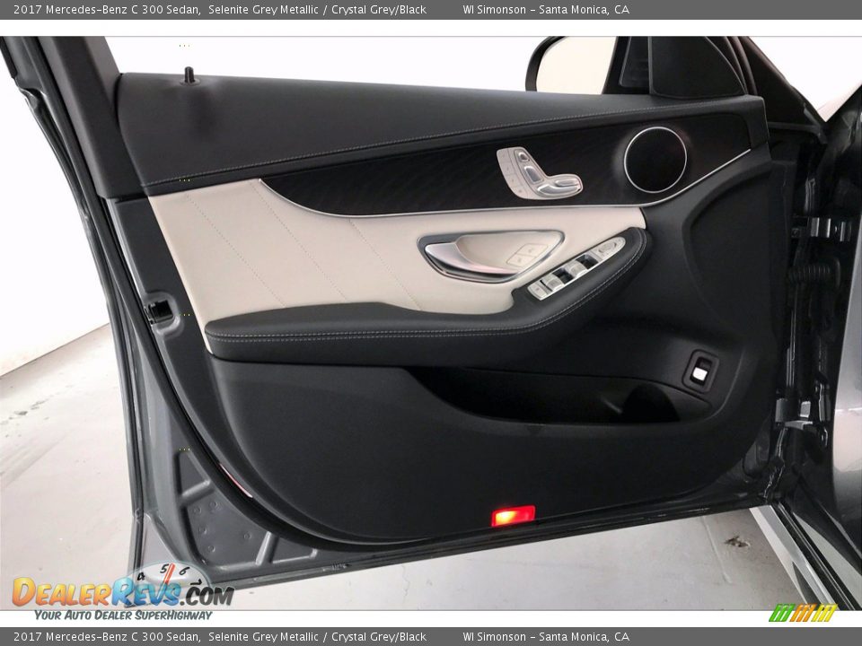2017 Mercedes-Benz C 300 Sedan Selenite Grey Metallic / Crystal Grey/Black Photo #25