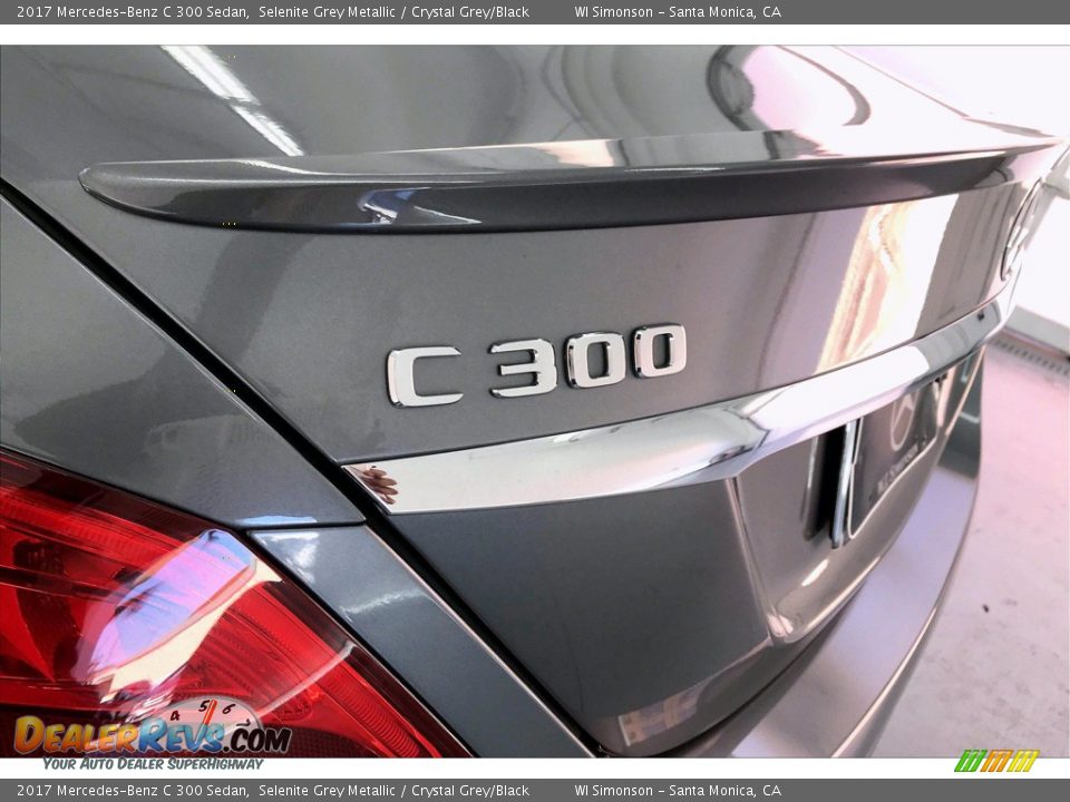 2017 Mercedes-Benz C 300 Sedan Selenite Grey Metallic / Crystal Grey/Black Photo #27
