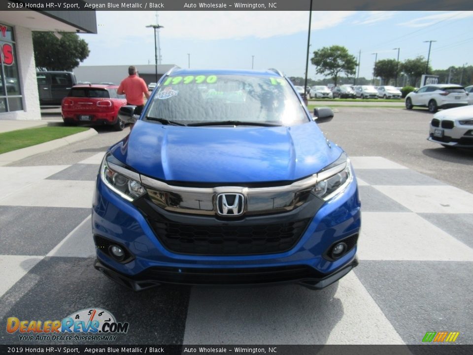 2019 Honda HR-V Sport Aegean Blue Metallic / Black Photo #2